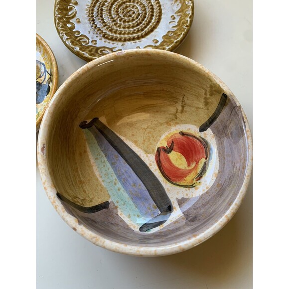 Vintage Mediterranean Serving Dishes Small Dipping Bowls Set Of 3 - Picture 5 of 10